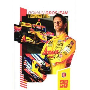 Romain Grosjean Signed IndyCar Hero Card 7 x 10 Andretti DHL Art